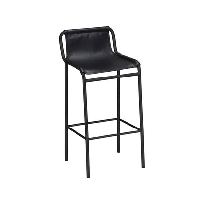 Dax Black Vegan Leather Counter Stool