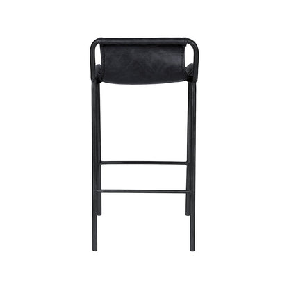 Dax Black Vegan Leather Counter Stool