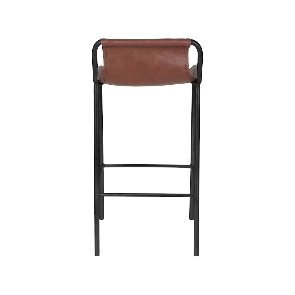 Dax Brown Vegan Leather Counter Stool