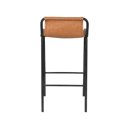 Dax Cognac Vegan Leather Counter Stool