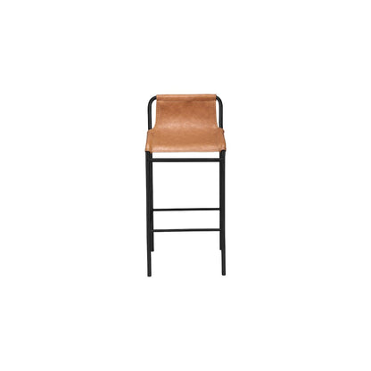 Dax Cognac Vegan Leather Counter Stool