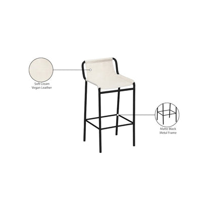 Dax Cream Vegan Leather Counter Stool