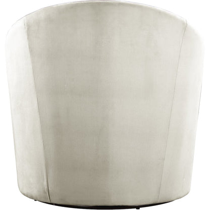 Alessio Cream Velvet Accent Chair