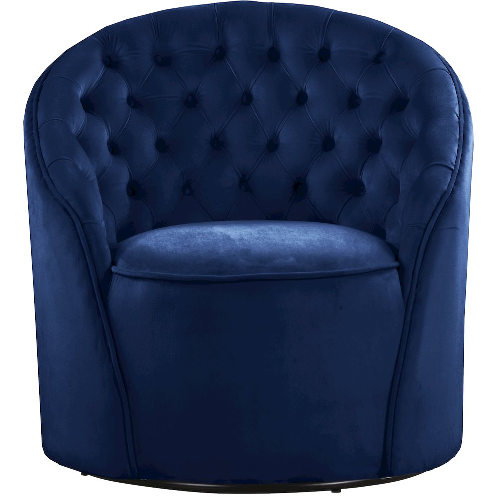 Alessio Navy Velvet Accent Chair