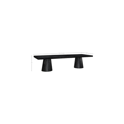 Tavolo Black Oak Veneer Dining Table