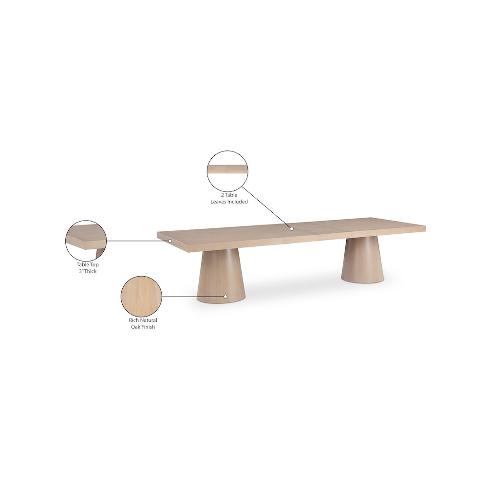 Tavolo Natural Oak Veneer Dining Table
