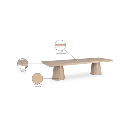 Tavolo Natural Oak Veneer Dining Table