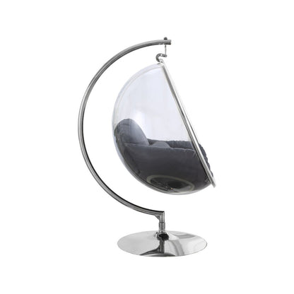 Luna Grey Durable Fabric Acrylic Swing Chair
