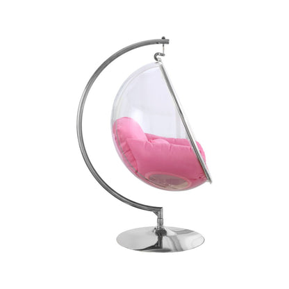 Luna Pink Durable Fabric Acrylic Swing Chair