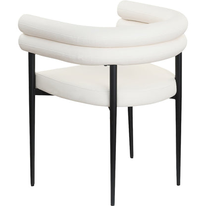 Lavina Cream Vegan Leather Dining Chair, Set of 2