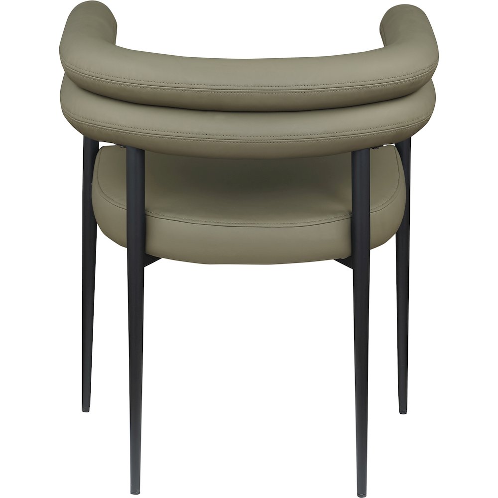 Lavina Olive Vegan Leather Dining Chair, Set of 2