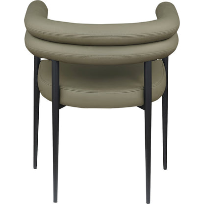 Lavina Olive Vegan Leather Dining Chair, Set of 2