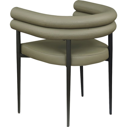 Lavina Olive Vegan Leather Dining Chair, Set of 2