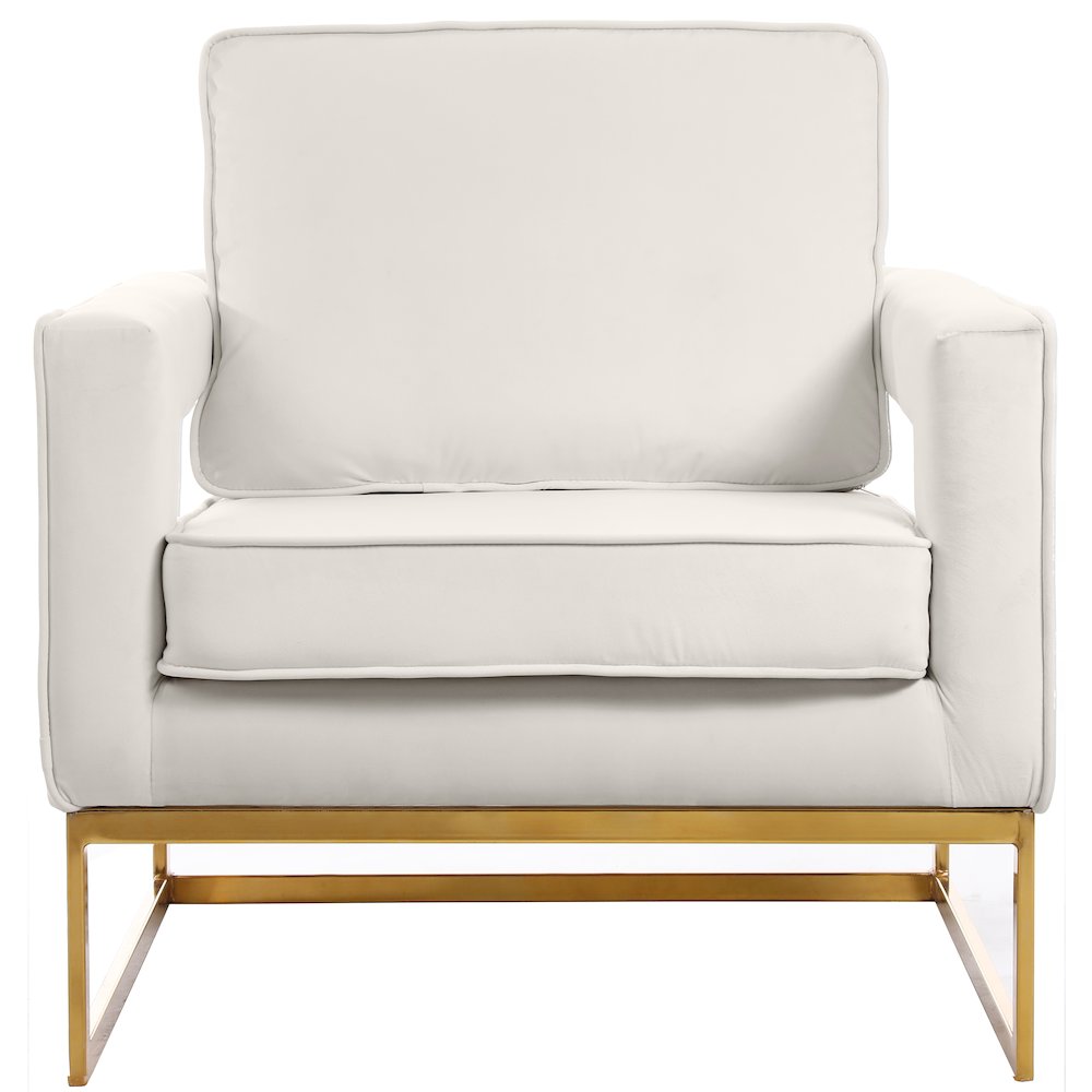 Noah Cream Velvet Accent Chair