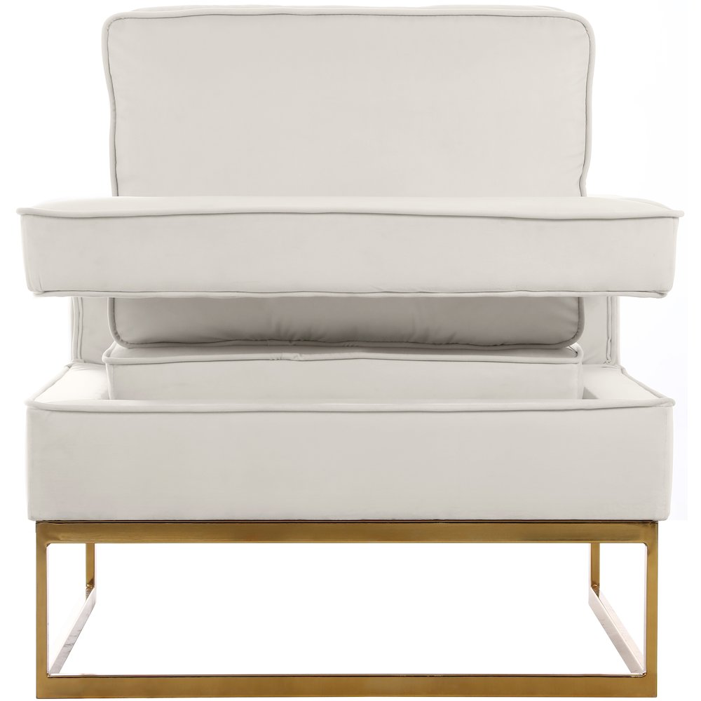 Noah Cream Velvet Accent Chair