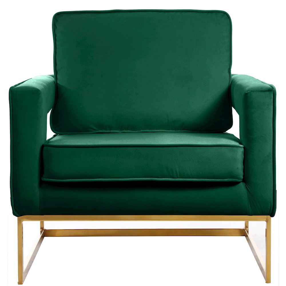 Noah Green Velvet Accent Chair