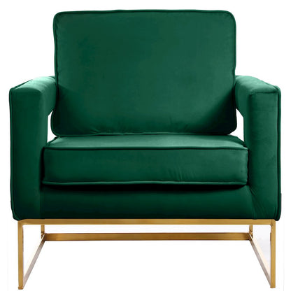 Noah Green Velvet Accent Chair