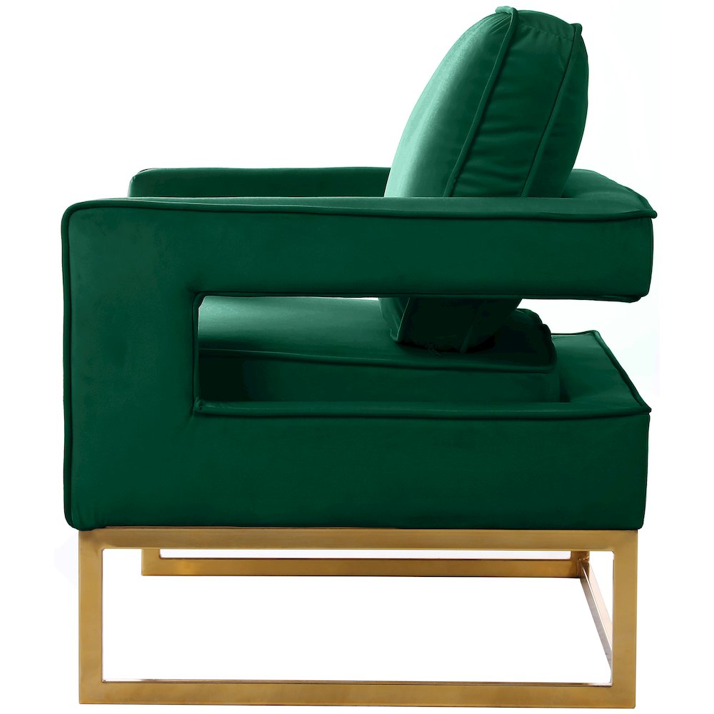 Noah Green Velvet Accent Chair