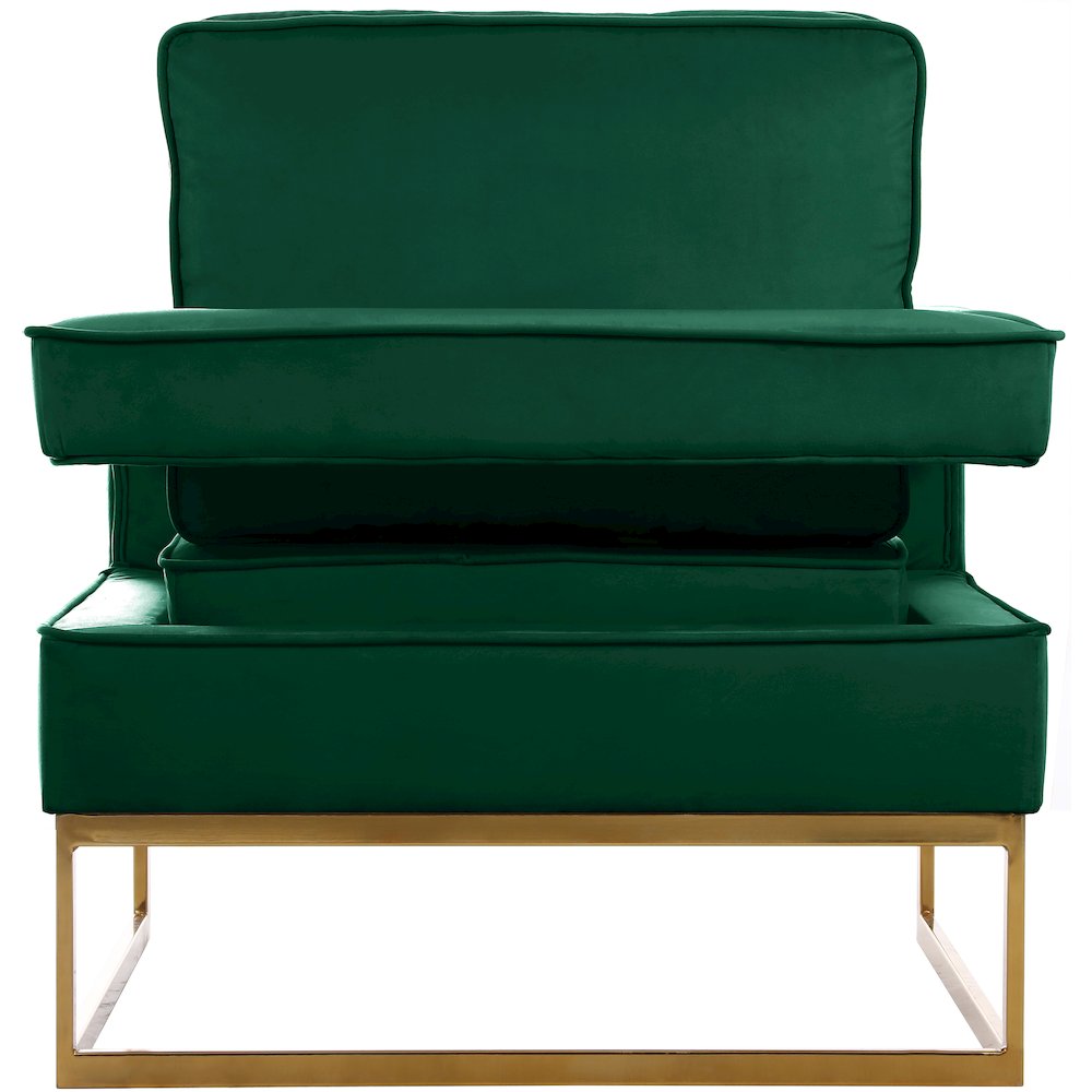 Noah Green Velvet Accent Chair