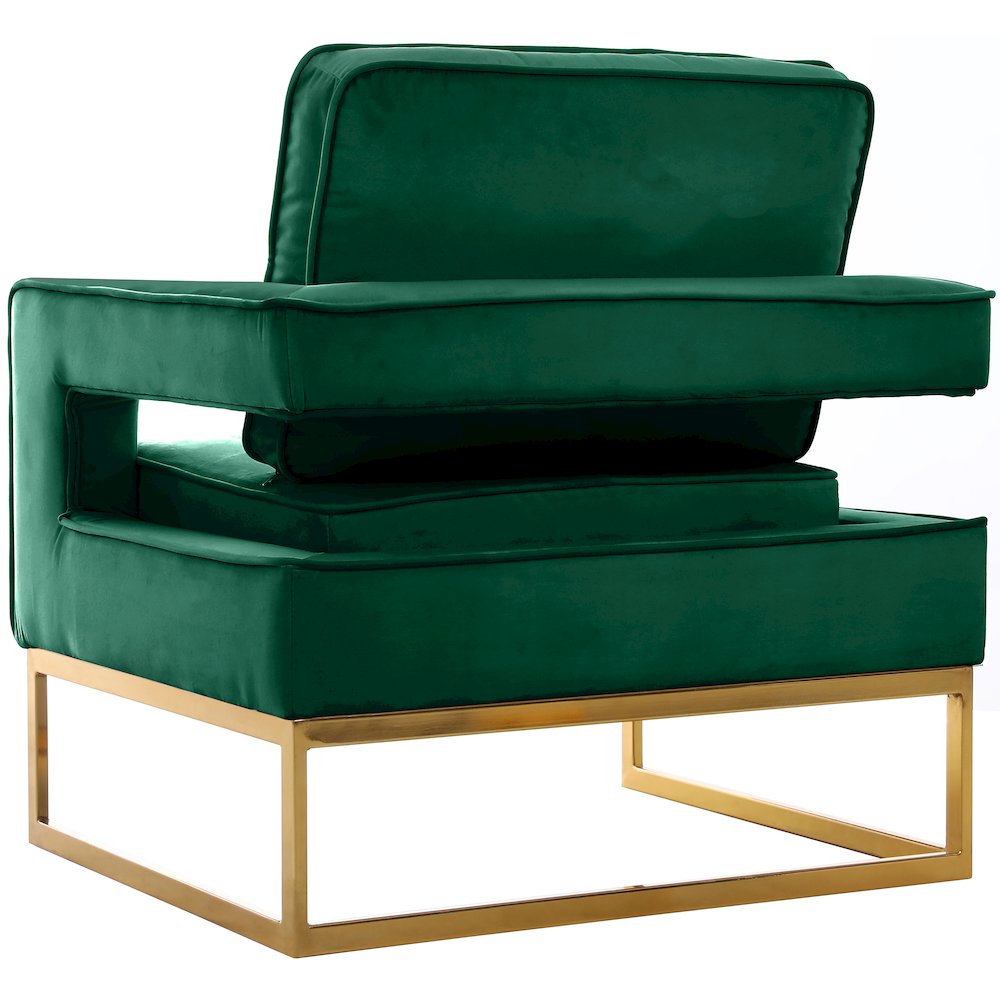 Noah Green Velvet Accent Chair