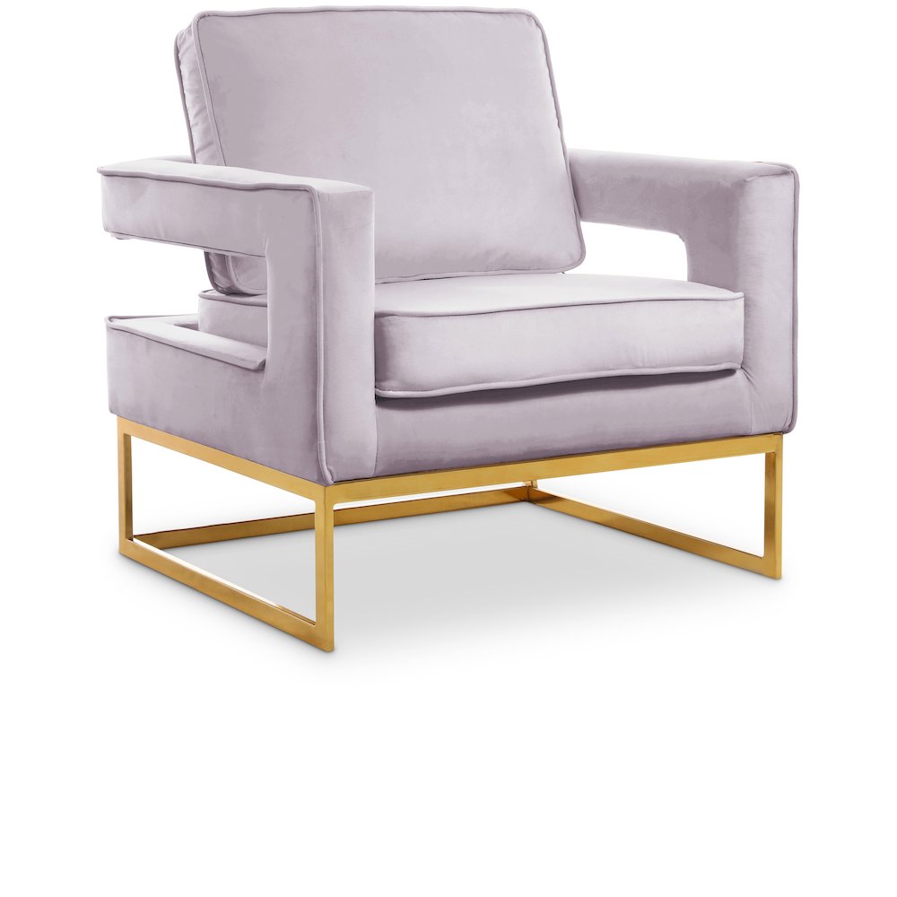Noah Pink Velvet Accent Chair
