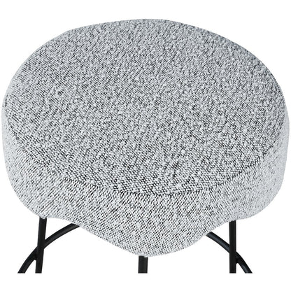 Fleur Grey Fabric Counter Stool