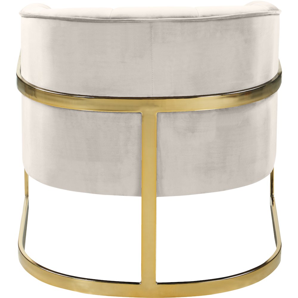 Carter Cream Velvet Accent Chair