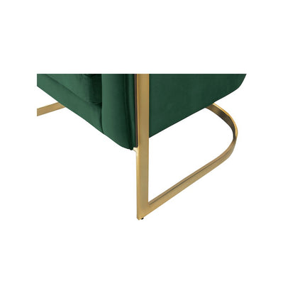 Carter Green Velvet Accent Chair