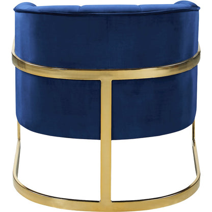 Carter Navy Velvet Accent Chair