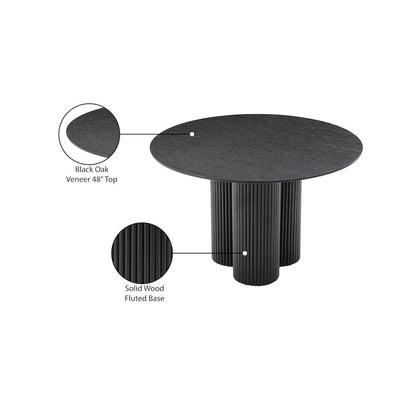 Simba Black Dining Table