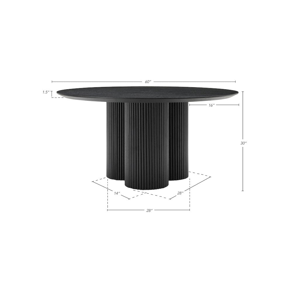 Simba Black Dining Table