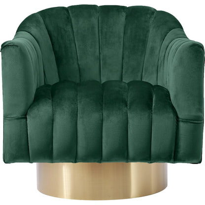 Farrah Green Velvet Accent Chair