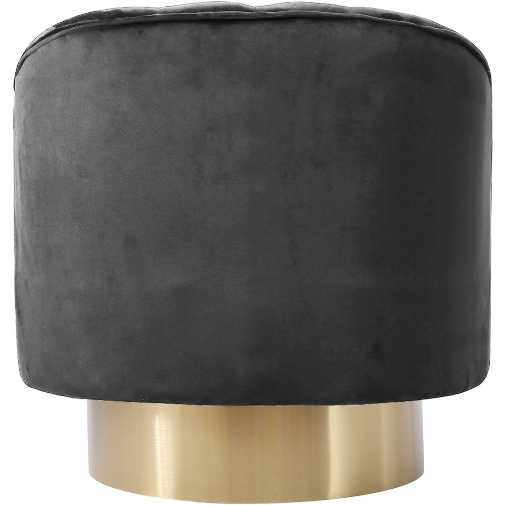 Farrah Grey Velvet Accent Chair