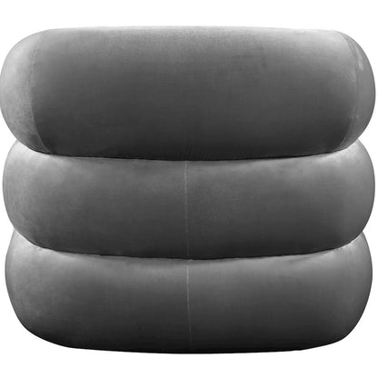 Roxbury Grey Velvet Accent Chair