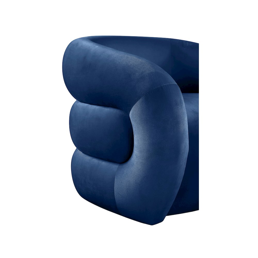 Roxbury Navy Velvet Accent Chair