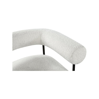 Blake Cream Boucle Fabric Accent Chair