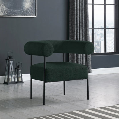 Blake Green Boucle Fabric Accent Chair