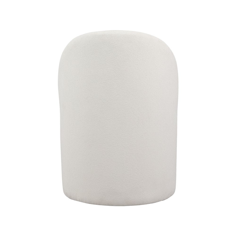 Hautely Cream Boucle Fabric Accent Chair