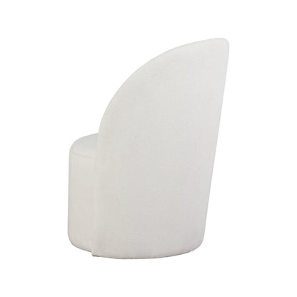 Hautely Cream Boucle Fabric Accent Chair