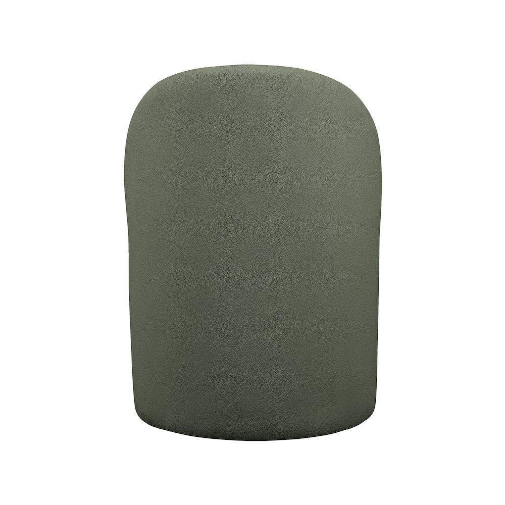 Hautely Green Boucle Fabric Accent Chair