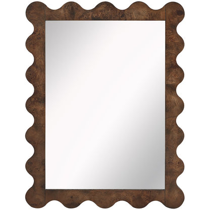 Vassa Brown Burl Veneer Mirror