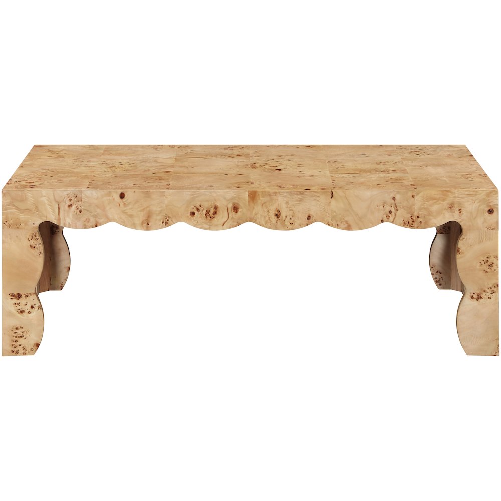 Vassa Natural Burl Veneer Coffee Table