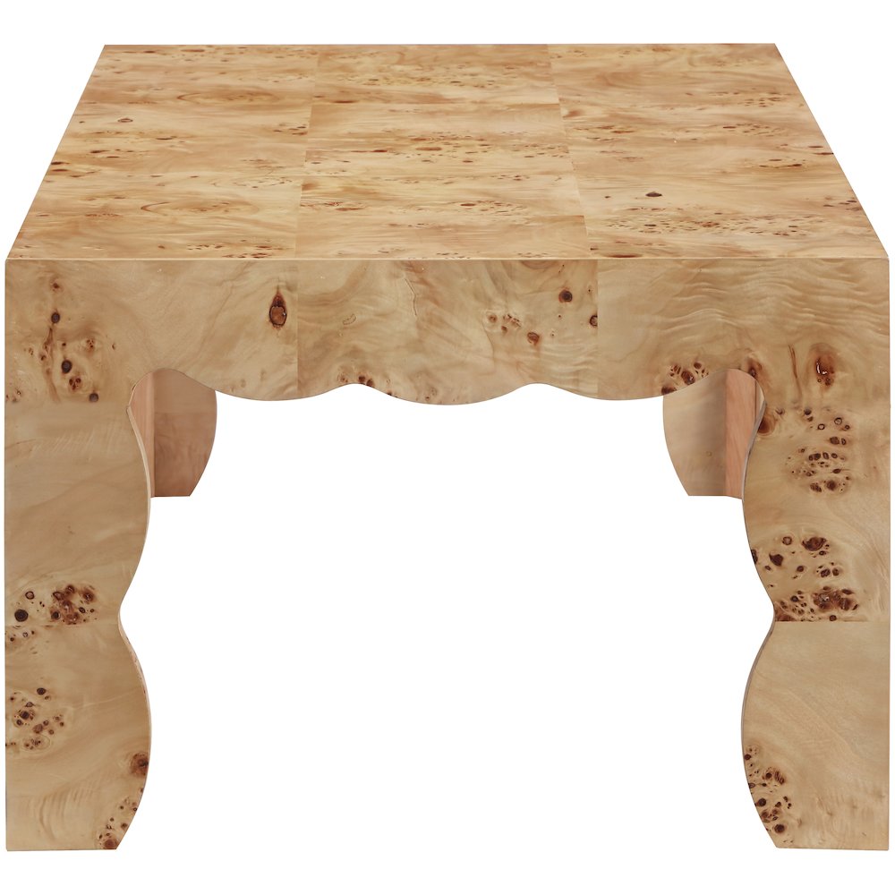 Vassa Natural Burl Veneer Coffee Table