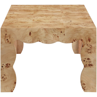 Vassa Natural Burl Veneer Coffee Table