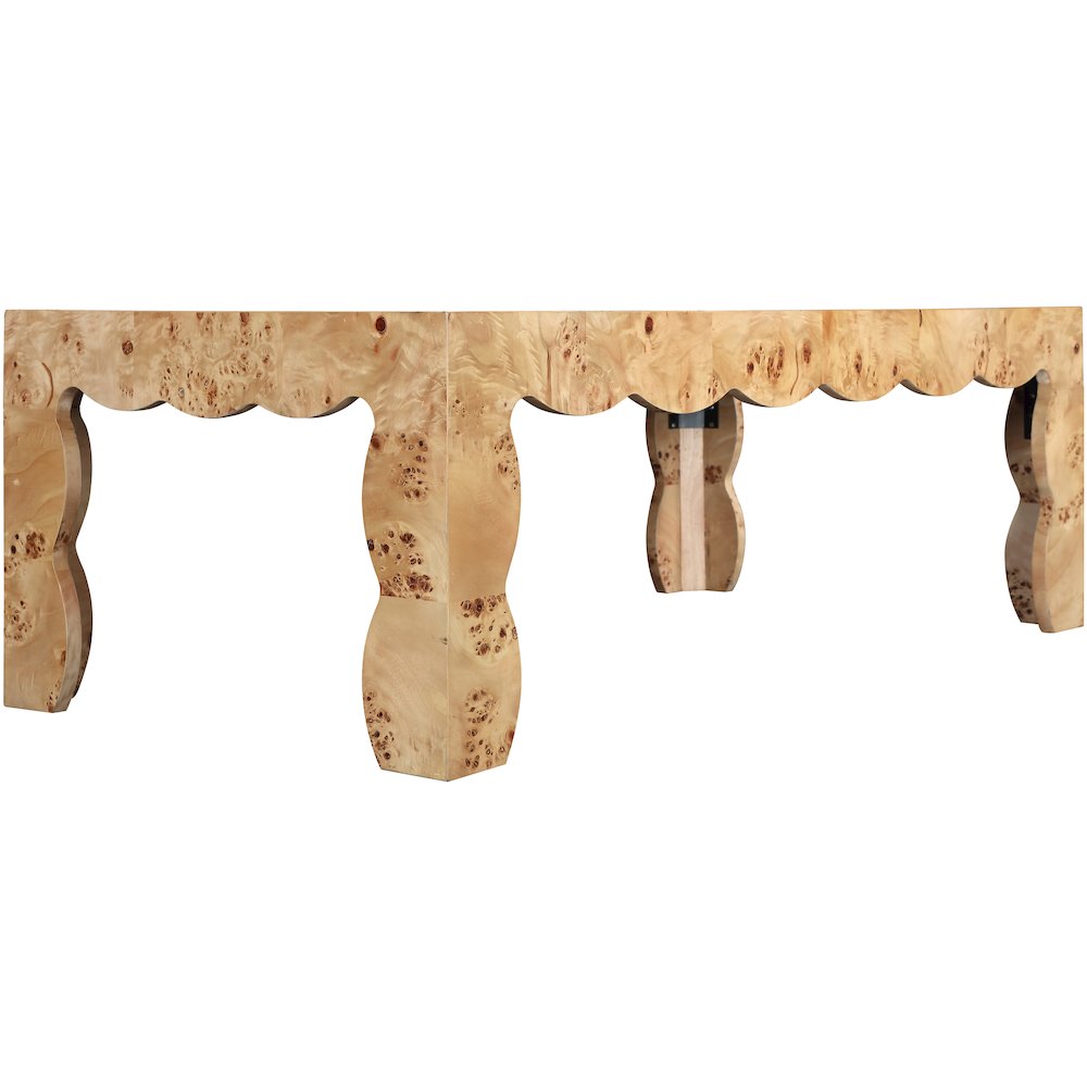 Vassa Natural Burl Veneer Coffee Table