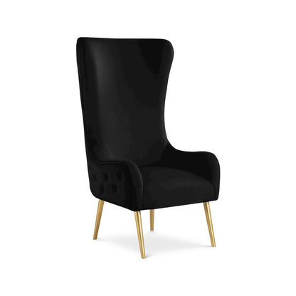 Alexander Black Velvet Accent Chair