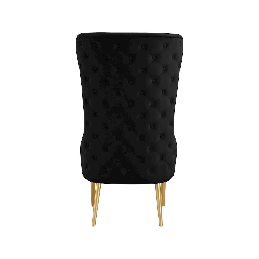 Alexander Black Velvet Accent Chair