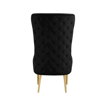 Alexander Black Velvet Accent Chair