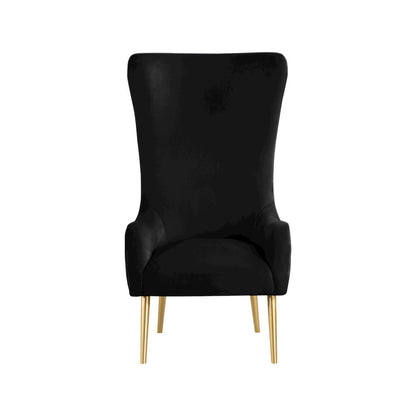Alexander Black Velvet Accent Chair
