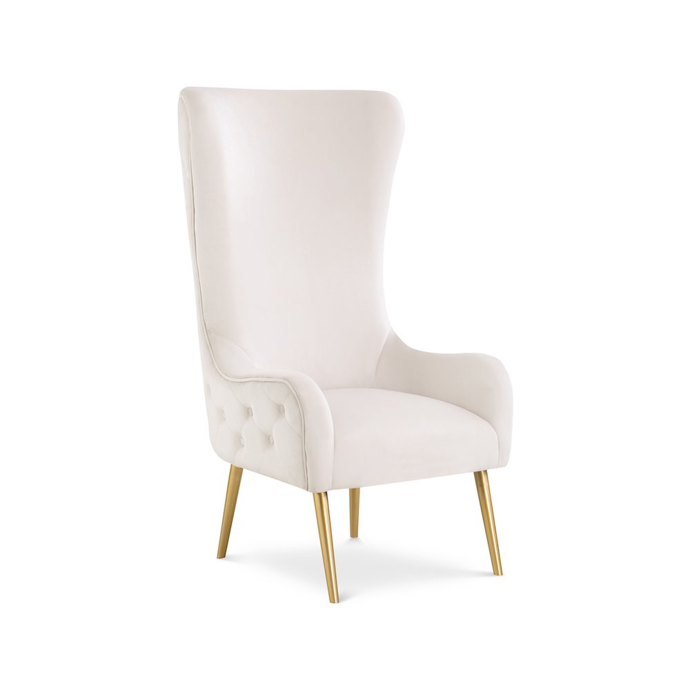 Alexander Cream Velvet Accent Chair